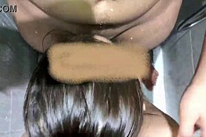 Intense Passion Pounding Friend's Chubby Wife Till Bathroom Cum