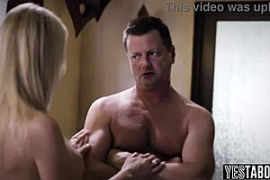 hey kinky teen watch this busty milf stepmom ride huge cock join us