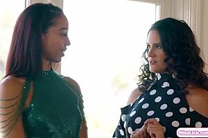 big tits milf trainer, you ready for me to dove-fuck your petite ebony pussy?