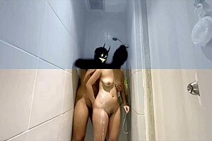 Intense Passion Pounding Friend's Chubby Wife Till Bathroom Cum