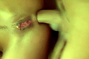 Slut mom fingers ass with huge buttplug play