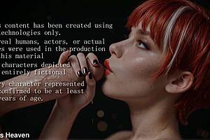 atkins heaven slurps huge cock close-up till cum floods her pretty face