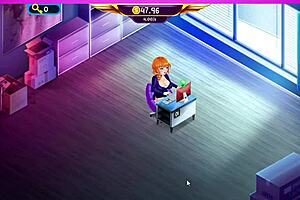 Secretary milf plays naughty games at new office