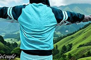 hijab muslim wife cheats swallowing pacar's cum while hubby's away in forest 😈💦