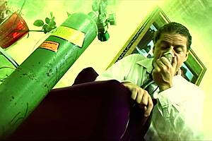 i'm going insane watching sandra romain finger her pussy, suck cock, and swallow every drop in heels