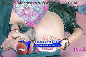 rich desi lady boss with big ass enjoys servant in office