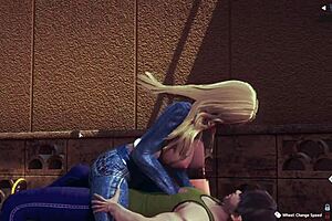 sexy blonde asian blows handjobs fucks outdoors public in tight jeans