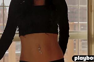 lana james bares petite big tits elegantly naked