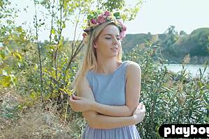 whoops i ripped my clothes showing off outdoors playboy style