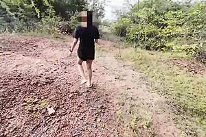 cute thai babysitter gives outdoor pov pussy lick real homemade