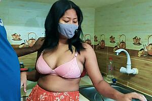 little did the neighbors know this cheating wife was getting hardcore kitchen pounded by huge dick