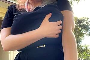 Alt Milf Smokes Big Tits Outback Fetish Tease