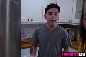 Hey stepson let stepmom show you lasting longer tricks during fuck