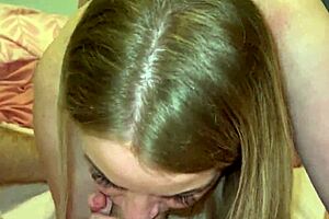 his stepmom loves sucking stepsons cock alone part 2
