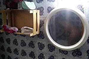 Sis, why you spreading fat ass in shower for hidden cam spy?