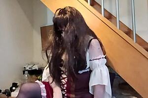 maîtresse kantalis dominates bound slave maid with toilet humiliation!