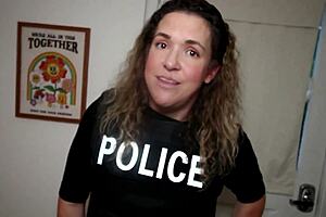 Miami Cops Fuck Petite Aliens in Blackmail FFM Raid