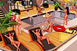 max fucks muscly milf in sexy outfit game