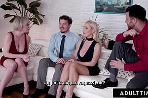 Busty swingers Savannah Bond Dee Williams swap husbands wildly