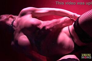 wanna see anal threesome bar bang with big boob brunette blonde milfs?