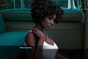 SunVille 2 milf blows huge black cock outdoors then rides to orgasm in public slave play