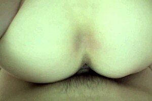 a skinny mature japanese woman takes small cock doggystyle then creampie fills her hairy twat close up