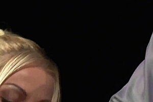 yo this hot blonde smokes cig while deepthroating till cum floods her pretty mouth bitch