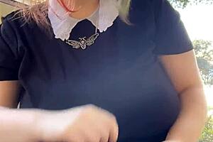 Alt Milf Smokes Big Tits Outback Fetish Tease