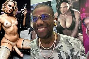 wanna see this trans beauty cum hands-free while fucking her huge cock?