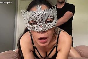 HUSBAND POUNDS hot wife's ASS while she STARES at camera begging for more!!