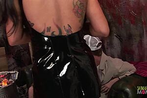 Big-Boobed Blondes In Stockings Ditch Food For Heels-Pierced Foursome Blowjobs And Doggy Rides!