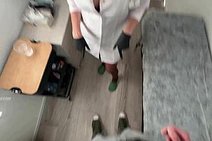 Nurse accidentally doses patient viagra, leads to wild hospital anal fuck in uniform