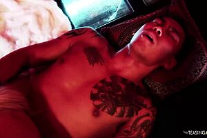 Blonde milf big boobs moan loud taking double penetration anal threesome