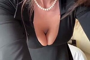 i love caressing my big tits and nipples as stepmom