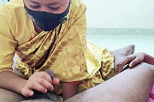 Cheating friend's wife spreads for sneaky kitchen lick session 😏🍑