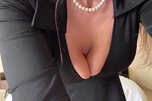 i love caressing my big tits and nipples as stepmom