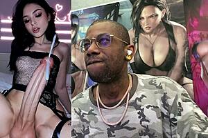 wanna see this trans beauty cum hands-free while fucking her huge cock?