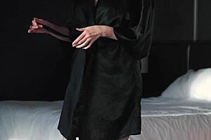 lesbian ebony brunette seduces with licks kisses scissoring team build