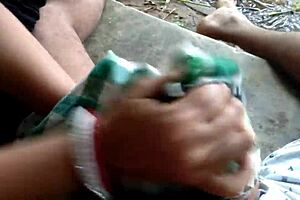 stepmom fucked hard by farmhand son records viral outdoor anal