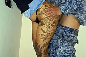 police stop us at motel but girlfriend bribes them by offering her big latina ass