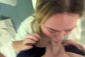 Mommy's Humming Happy Birthday Blowjob with Big Tits and Cum