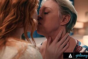 femdom milf dee williams spanks and fucks bound petite redhead scarlet skies