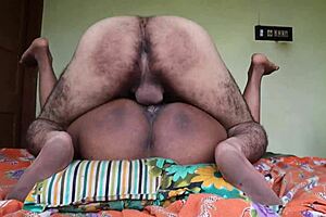 indian lady moans long homemade sex licks man's asshole