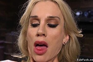 Huge Tits MILF WHIPPED Hard In Hogtie Bondage!