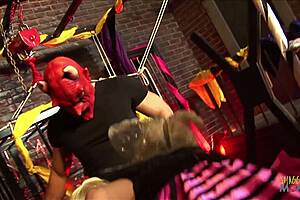 Erotic blonde milf fairies spot his monster cock and dive into wild anal threesome ride