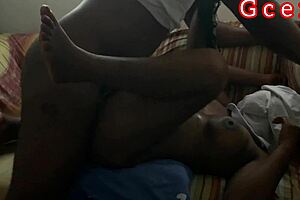 Early morning couple's passionate missionary with her tight wet moans.