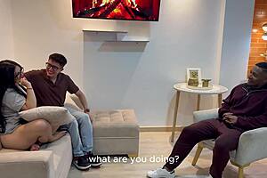 nerd best friends girlfriend interracial fucked cum mouth house?