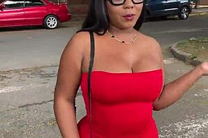damn that colombian milf's big ass takes anal creampie deep!