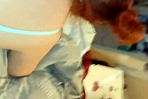 Sexy PAWG Resaboo soaks her pussy in delightful pink lingerie