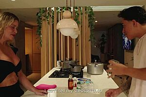 milf asks for semen glass beauty treatment then rides cock doggystyle